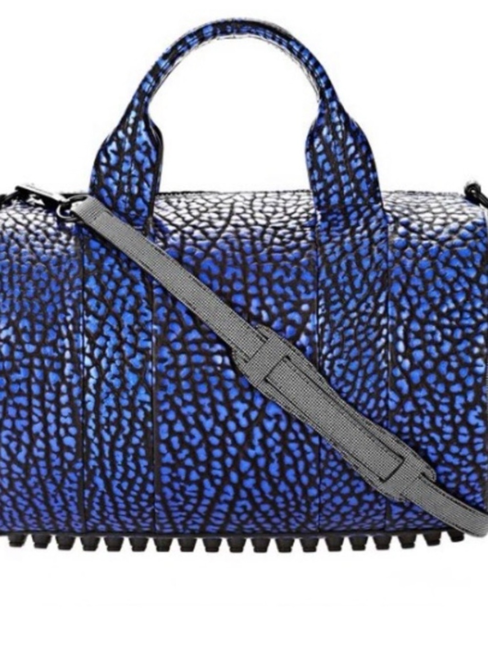 Alexander Wang electric blue Rocco Pebbled Top-Handle Duffel Bag